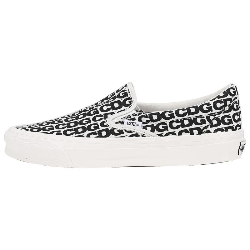Vans Comme Des Garçons X Vans Og Classic Slip On 'CDG Print Blanc De Blanc' Vans VN0A32QNUY6