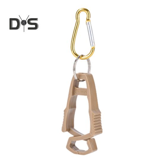 Outdoor Glove Clip with Carabiner Heavy Duty Hands-Free Multifunction Camping Hiking Work Glove Hanger Carrier Keeper Grabber Belt Clamp