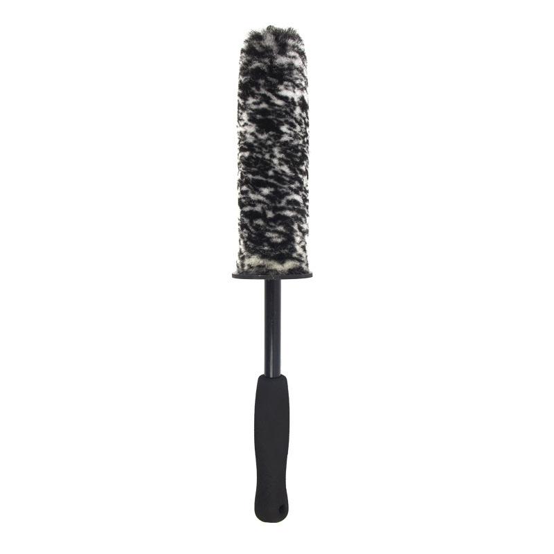 1 Pcs Car Tire Brush Wheel Brush Wool Fiber Stick Brush Car Crevice Brush Cleaning Brush Large, Medium and Small Wool Brush