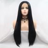 1B# Black Wigs Long Silky Straight Black 13x3 Lace Wig for Women Heat Resistant Fiber Hair Replaceme