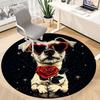 1PCLove Dog Office Round Area Rug,  Mat Suitable For Office, Under Office Chairs Bedroom Living Room Home Decor, Room Deco