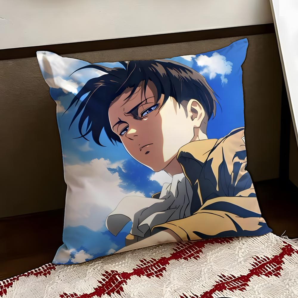 LLevi Anime AAckerman Cushion Cover Reversible Soft Durable Pillow Cover Home  Car MultiScene Use for Daily Comfort