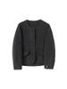 2025 Autumn/Winter Petite Woolen Short Coat - Round Neck, Coco-Inspired, Korean Style