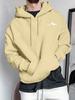 Spring and Autumn Printed Mountain Element Drawstring Sweatshirt Hooded Pullover Sweatshirt