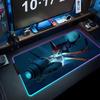 Subnautica Mauspads RGB Gaming-Mauspad Großes LED-Pad PC-Schreibtischmatte Leuchtendes Mauspads Große Tastaturmatten Tischteppich mit Hintergrundbeleuchtung