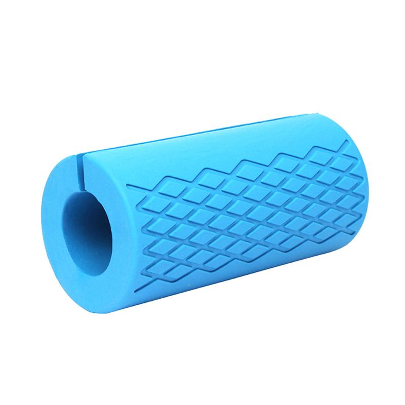 1Pc Barbell Dumbbell Grips Stress Relieve Dumbbell Handles Silicone Anti-Slip Pad Thick Bar Handles Pull Up Weightlifting Grip