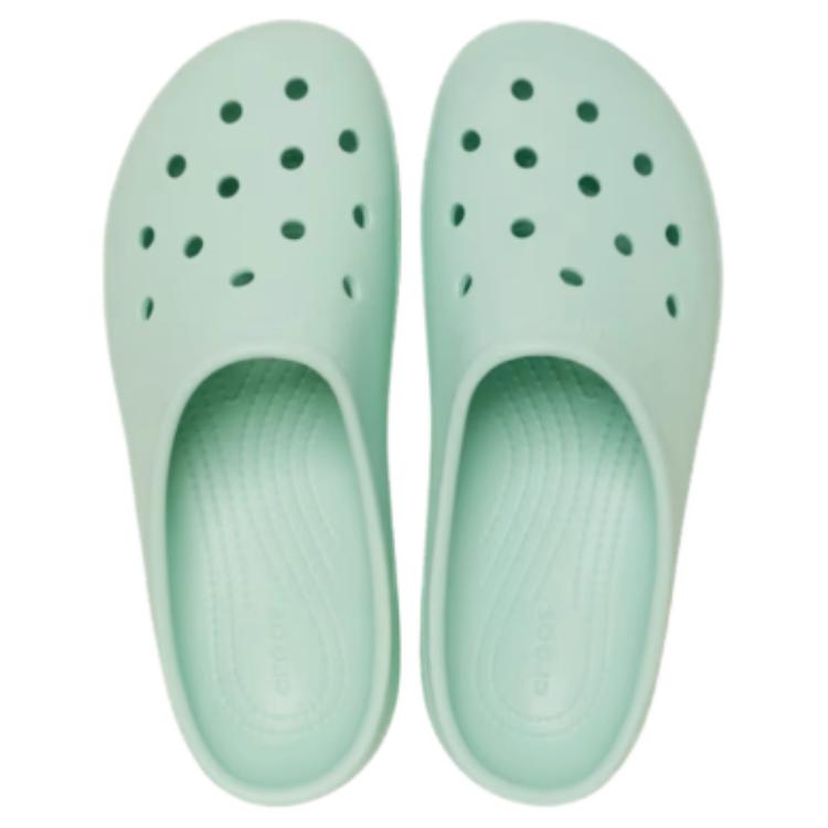Crocs Lightweight Round Toe Clogs Women Footwear Mint-Green 211139-3YD