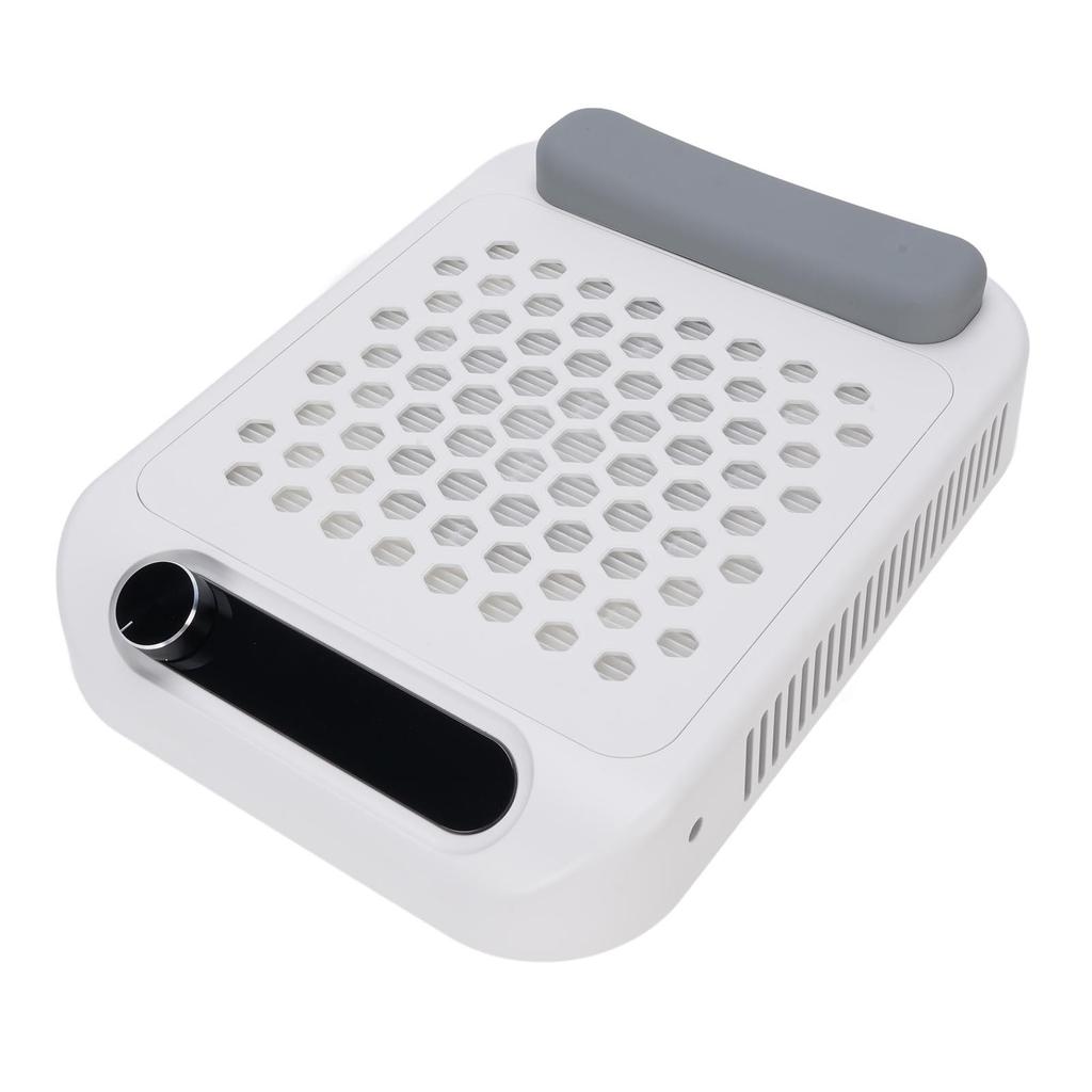 Nail Dust Collector with Silicone Arm Rest Reusable Filter LED Display Nail Vacuum Cleaner Brushless