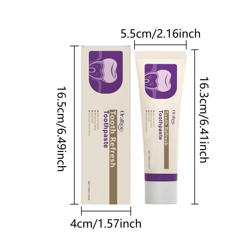 ORALHOE Brightening Toothpaste – Gentle Whitening & Breath Freshening