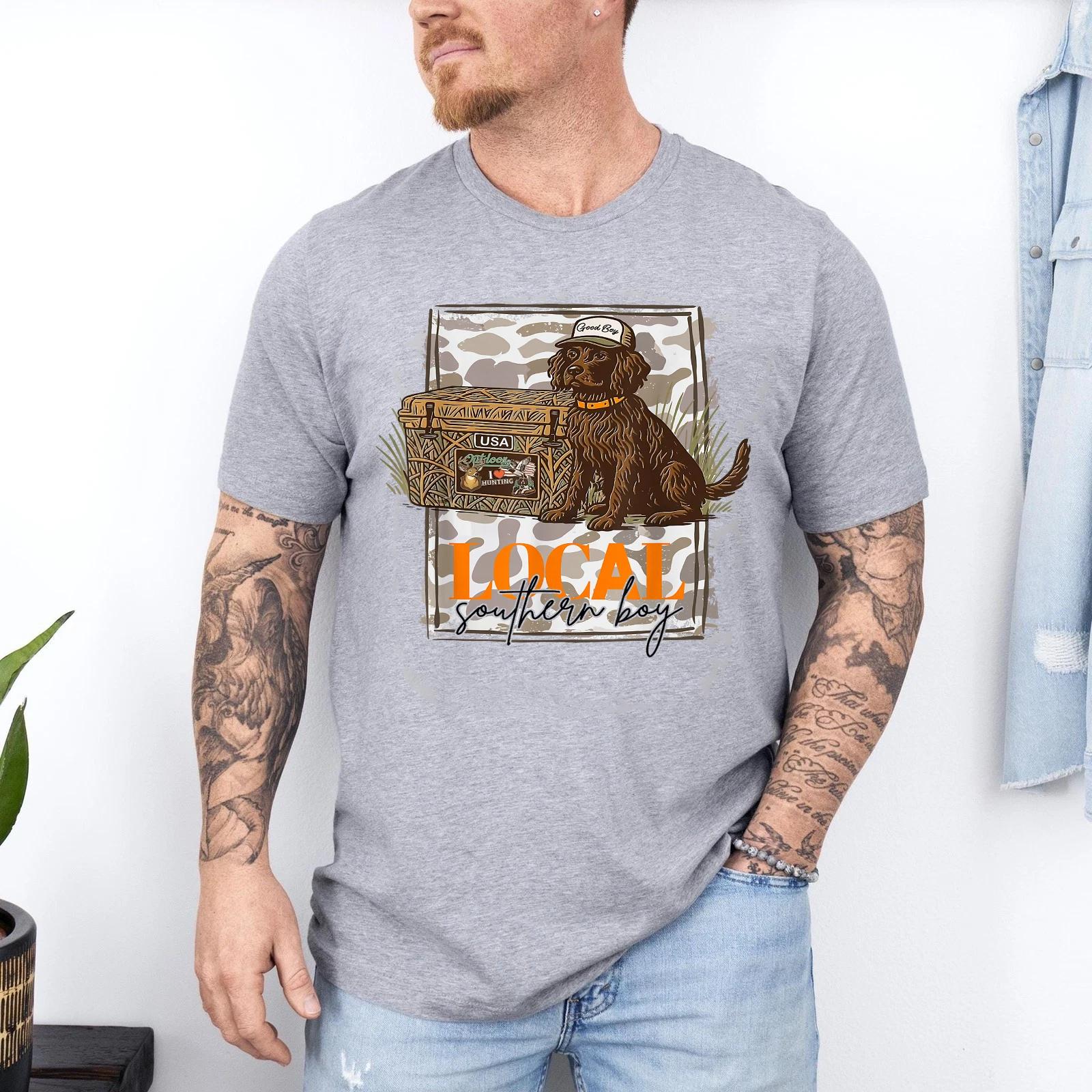 Local Southern Boy Boykin Spaniel Dog Duck Hunting Outdoor T shirt 3XL