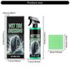 High Performances Tire Shine Sprays Quick Drying Tire Polish Enhancer Tire Restorer Sprays with Cloth Suitable for Vehicle