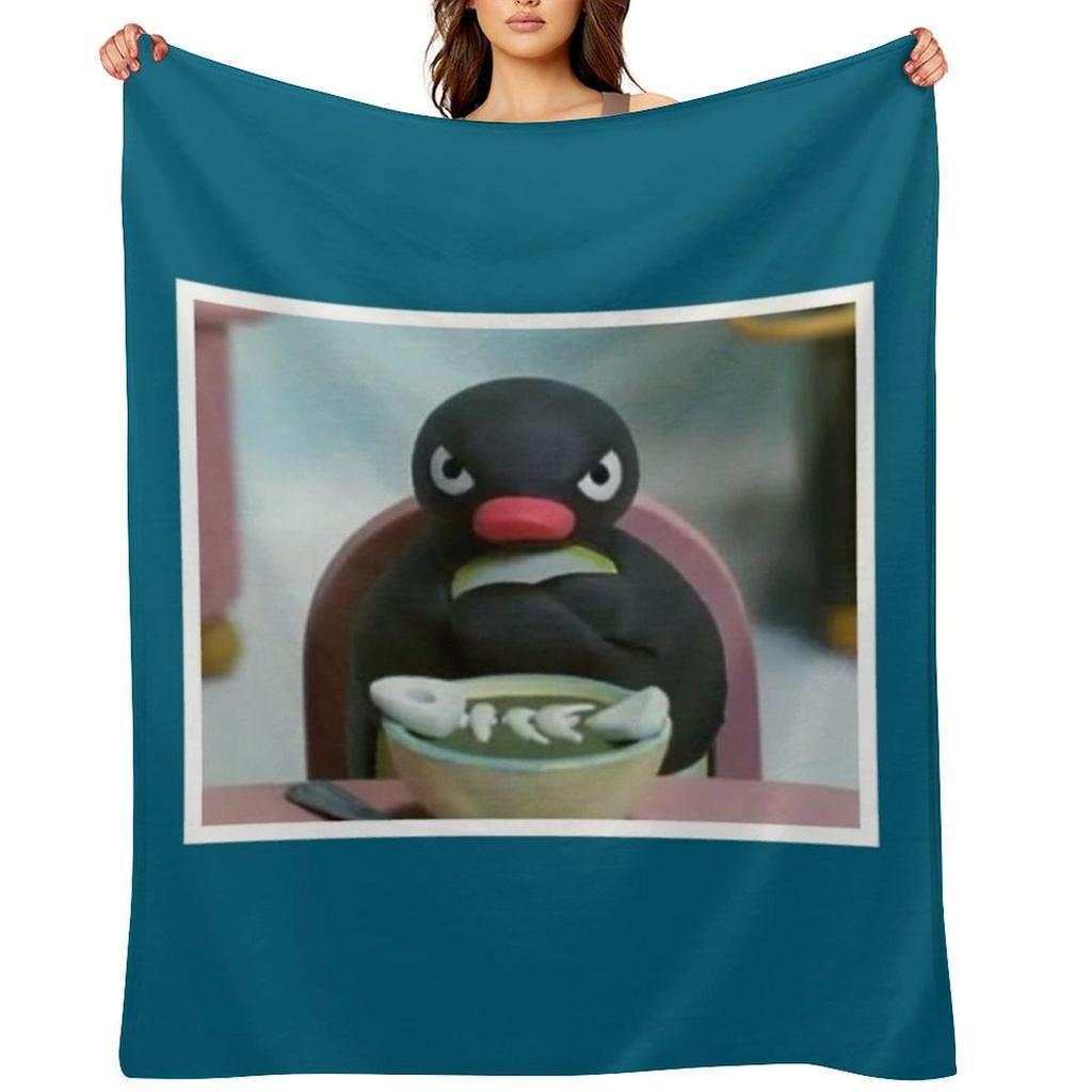 Pingu Der Pinguin Wütend - Noot Noot Kuscheldecke Thermischer Plüsch Dekorative Sofas Bettdecken