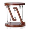 SALUDABLE Tensegrity Floating Wooden Physics Educational Toy for Home Decor Table, (Dark Brown)