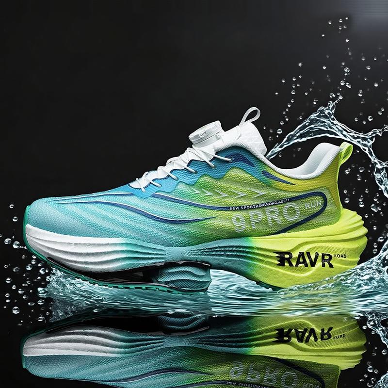 Men Racing Running Shoes Light Foam Carbon Plate Cushioning Stable Shoes Fashion Printed Sneakers Anti Slip Comfoy Tennis Shoes