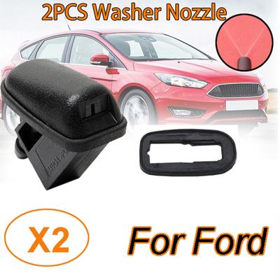 2X Front Windshield Windscreen Washer Jet Nozzles Sprayer For Ford Focus Mondeo Galaxy C-max Fiesta KA Fusion OE#BM5117666AB