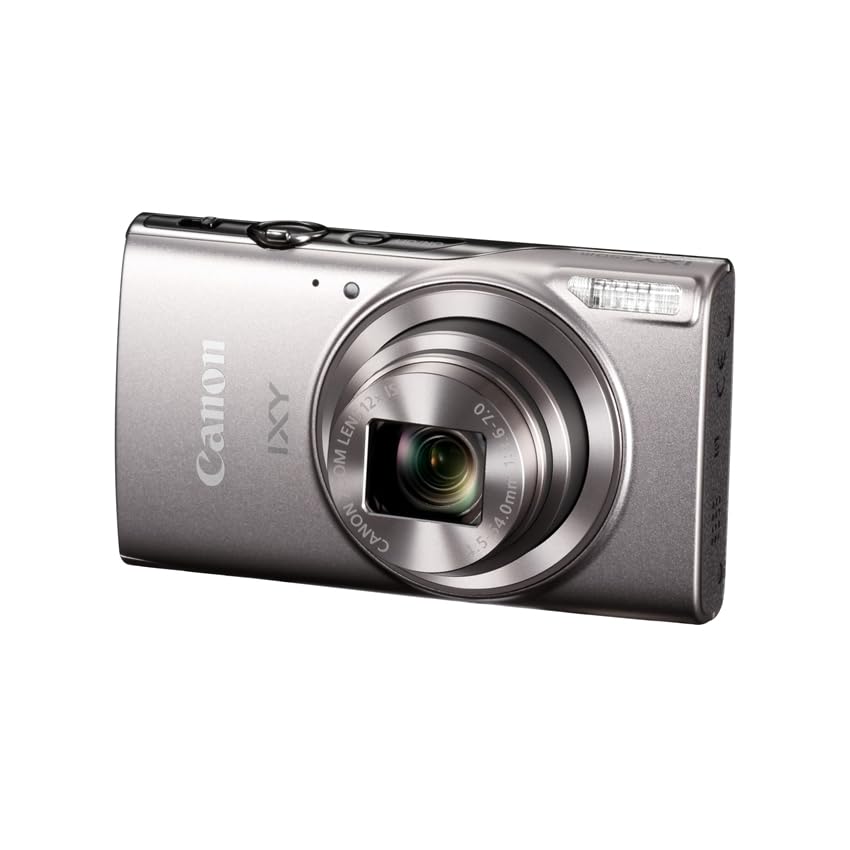 Canon Compact Digital Camera IXY650m Silver Optical 12x Zoom Wi-Fi Compatible IXY650mSL
