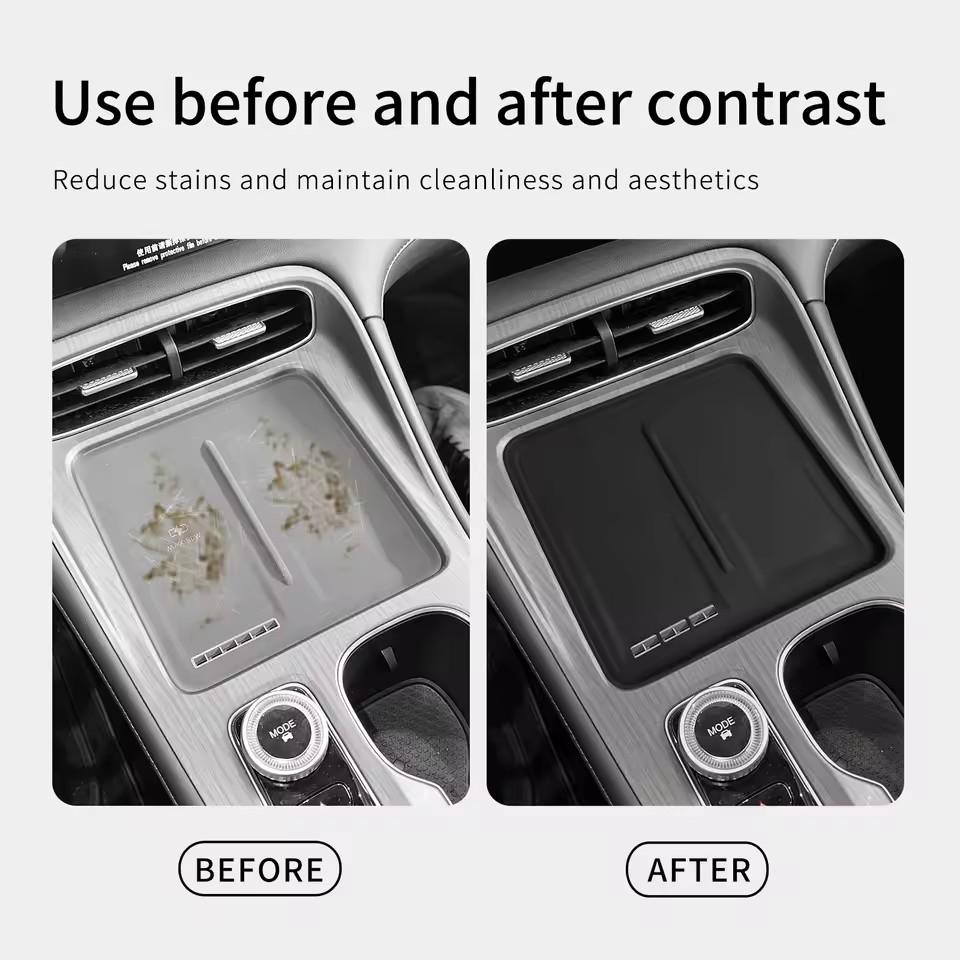 Left Rudder for Chery Tiggo 8 Plus / FULWIN T8 2025 Anti-Slip Pad Silicone Center Console Wireless Charger Interior Accessories