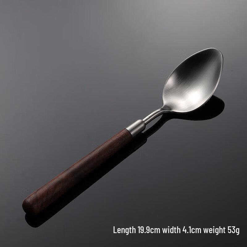 

Uto 304 Stainless Steel Walnut Wood Handle Dinner Spoon