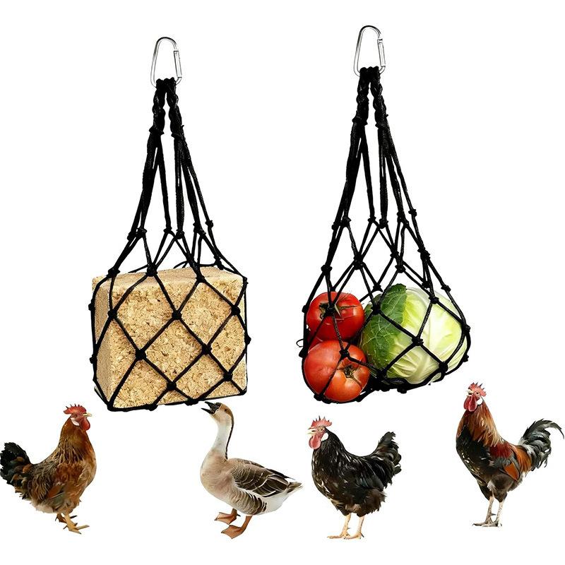 Quality Nylon Automatic Poultry Feeder Bag Hanging Design Easy Use For Chicken Owners