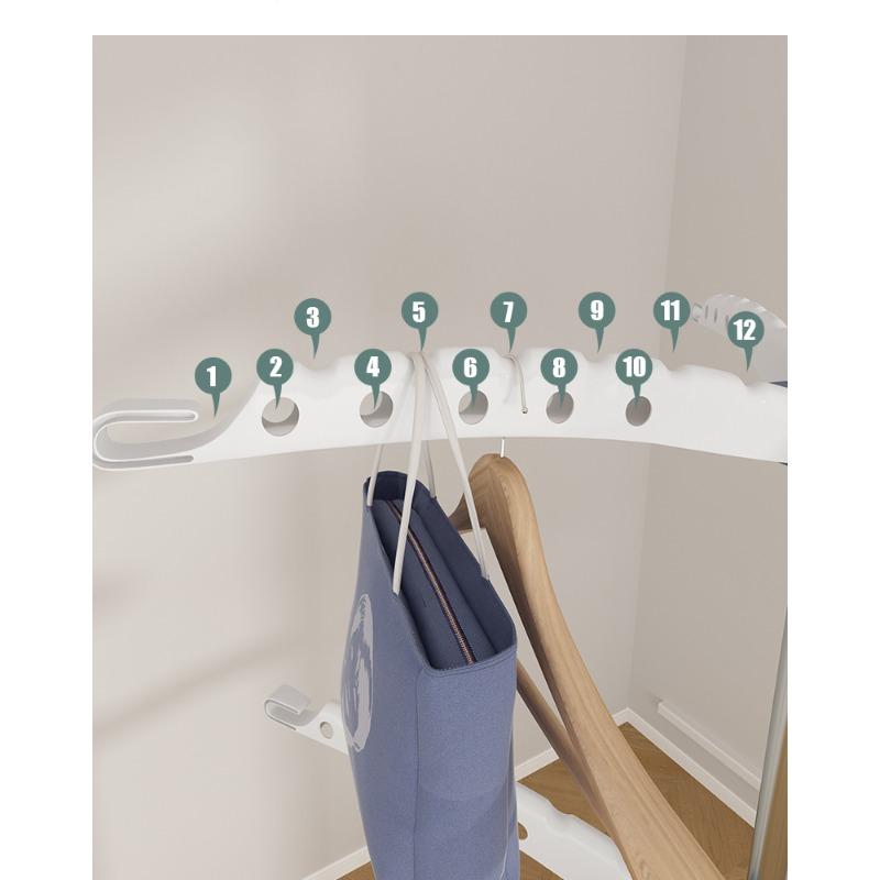 Extendable Clothes Drying Rack Heavy-Duty Foldable Laundry Stand for Balcony 360° Rotating Garment Hanger with 1.8M Expansion