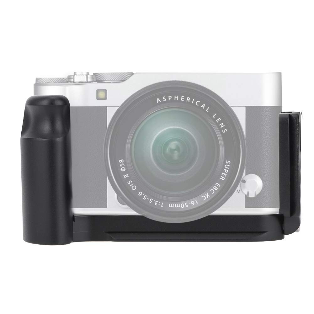 Flash Hot Shoe Mount Bracket Camera Hand Grip for Fujifilm and Mirrorless Cameras L-shaped X-A3 X-A5 (Black)