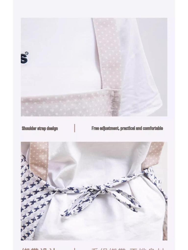 2024 Korean Style Waterproof Oil-Proof Fashionable Women's Apron for Stir-Frying