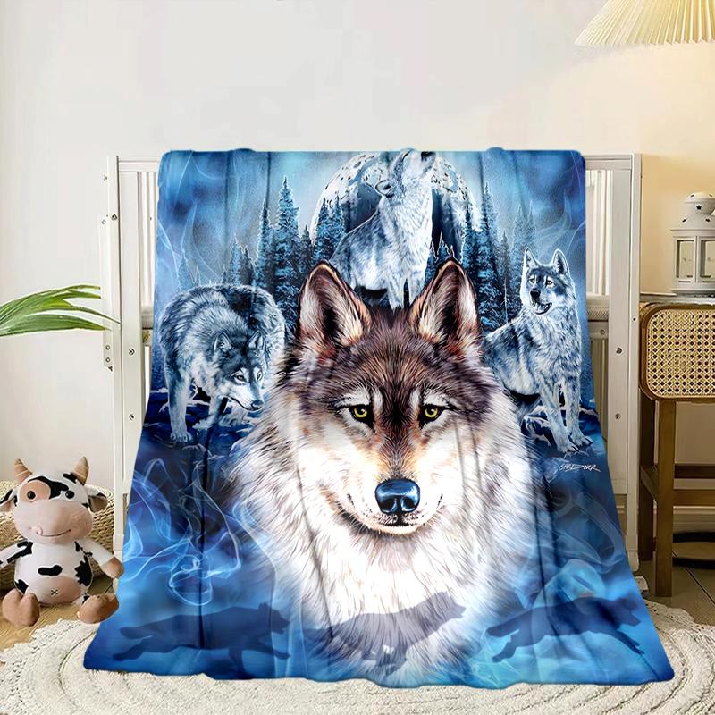 Wolf Pack Wilderness Blanket Flannel Blanket Throw Blanket Sofa Cover Blanket Soft Premium Blanket Picnic Blanket Tv Blanket Gifts
