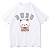 Kawaii Bubu Dudu Panda Bear T-shirts Short Sleeve Summer Women_Men Tee-shirt Cartoon Graphic Printing Tshirts Casual Girls Tees