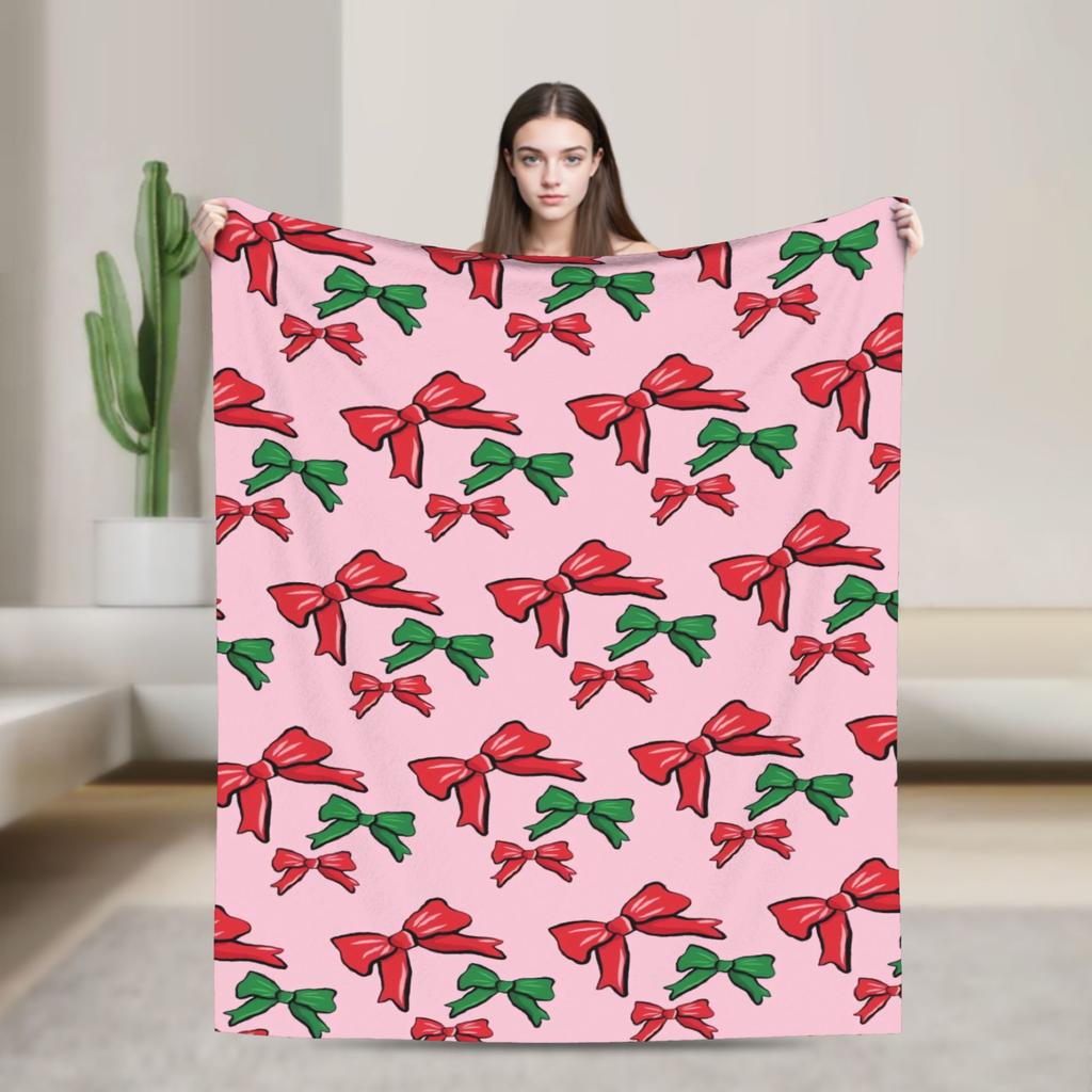 Plaid & Holiday Christmas  Blanket  Super Soft Plush Bedding Throws Girls Boys Couch Chair Sofa Bed Flannel Bedspread Bed Cover