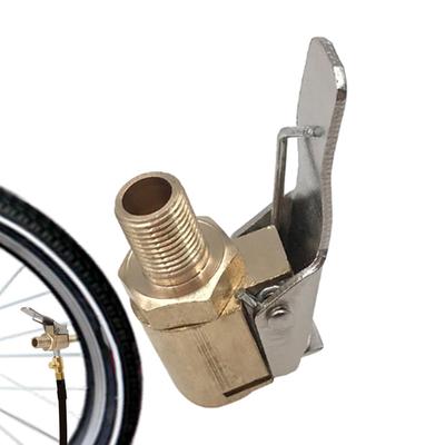 Reifenluftpumpe Chuck für Autoreifen Luft Chuck Aufblasgerät Pumpenventil Anschluss Clip-on Adapter Messing Auto Reifen Radventil Pumpe