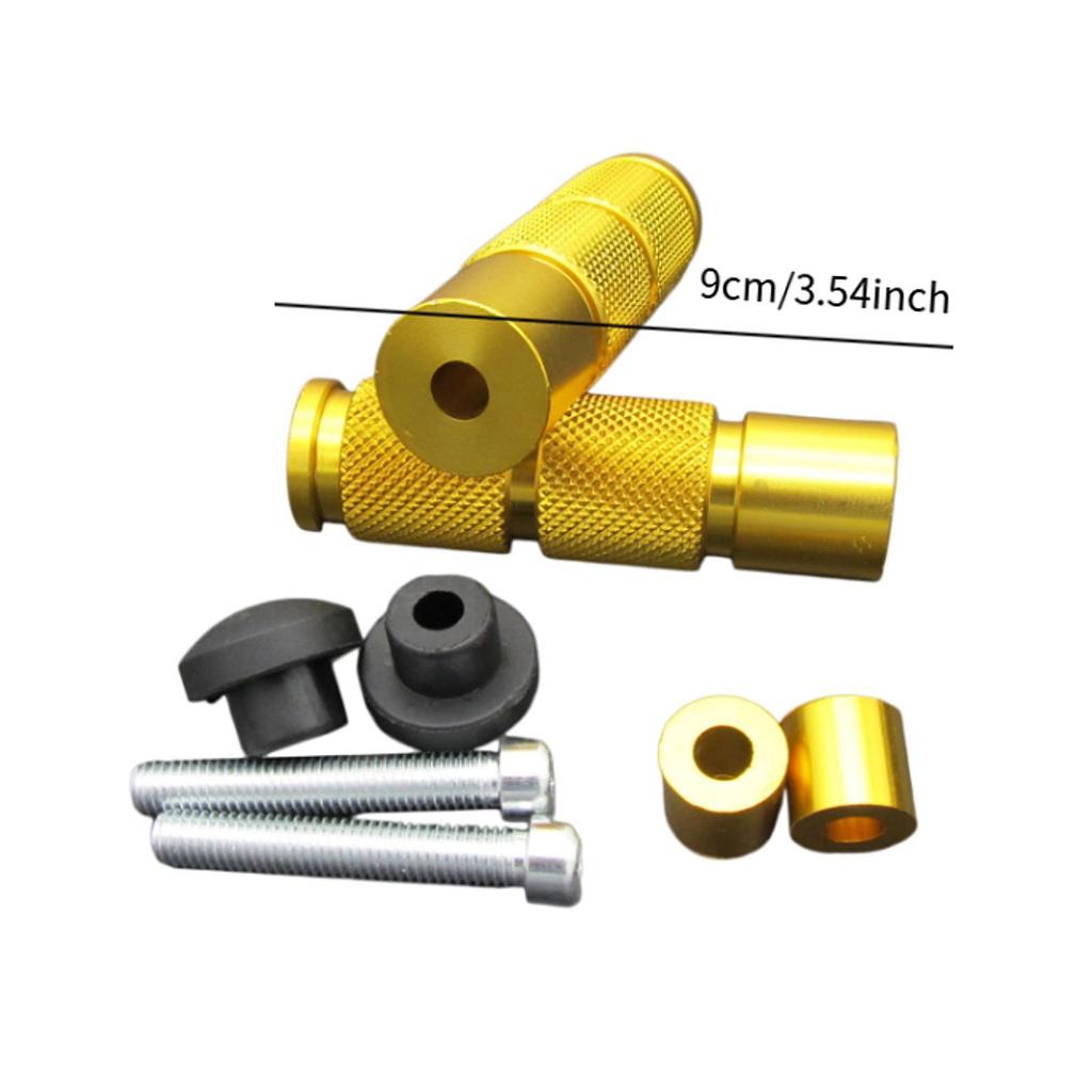 Generic Motorcycle Passenger Foot Pegs Replacement Sturdy Footpegs Universal