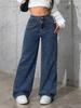 Women's Casual Fashion Striped Floor-Mopping Straight Pants Casual Pants