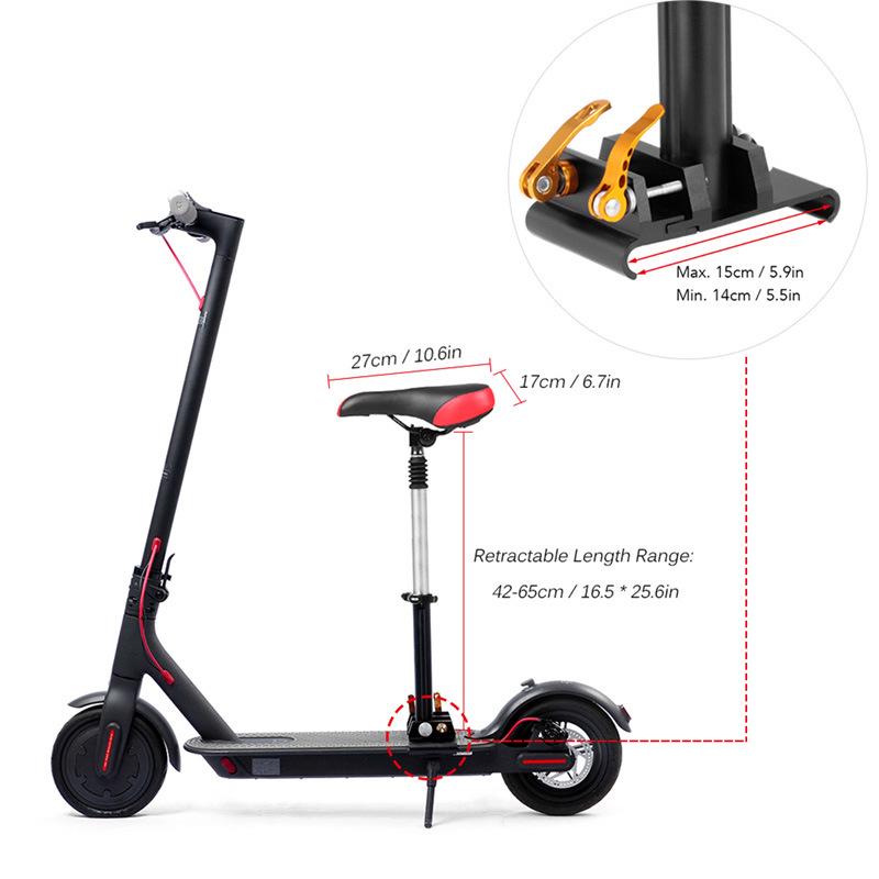 Adjustable Aluminum Seat for M365 Series Electric Scooters