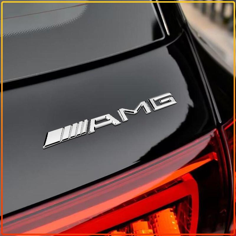 1Pc Auto Rear Body Sticker AMG Badge Logo Emblem for Mercedes Benz W204 W205 W211 W212 W213 W203 W169 W108 W220 X156 GLC A180 Car Label