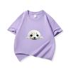 Kids Cotton T Shirt Cute Peeking Seal Print Crew Neck Short Sleeve Tee Casual Breathable Boys Girls Summer Tops