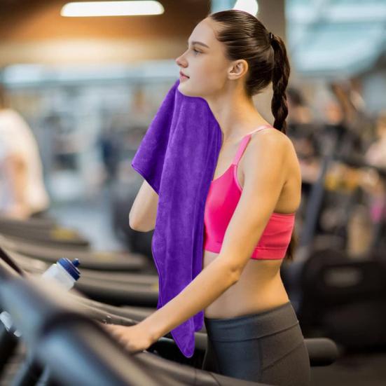 5 ks Absorpční ručník z mikrovlákna Rychleschnoucí žínka 14" x 30" K pokožce šetrný ručník do koupelny, fitness, na sport, jógu, na pláž