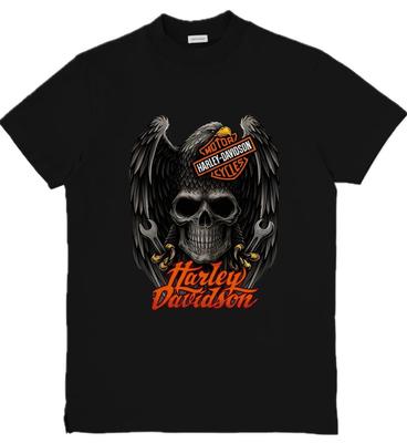 Harley-Davidson Inspiriertes Grafisches Unisex T-Shirt Adler Schädel Grafik T-Shirt S-3XL 45