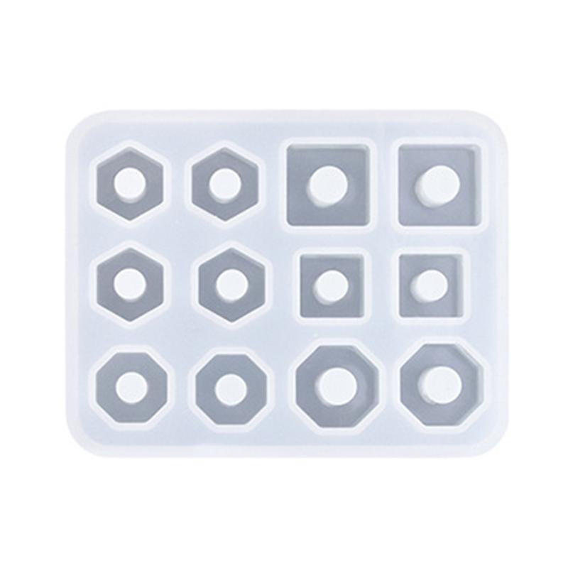 Silicone Molds For Resin Beads Gemstones DIY Crafting Multi Shape Jewelry Accessories Pendants Casting Tools Supplies Set