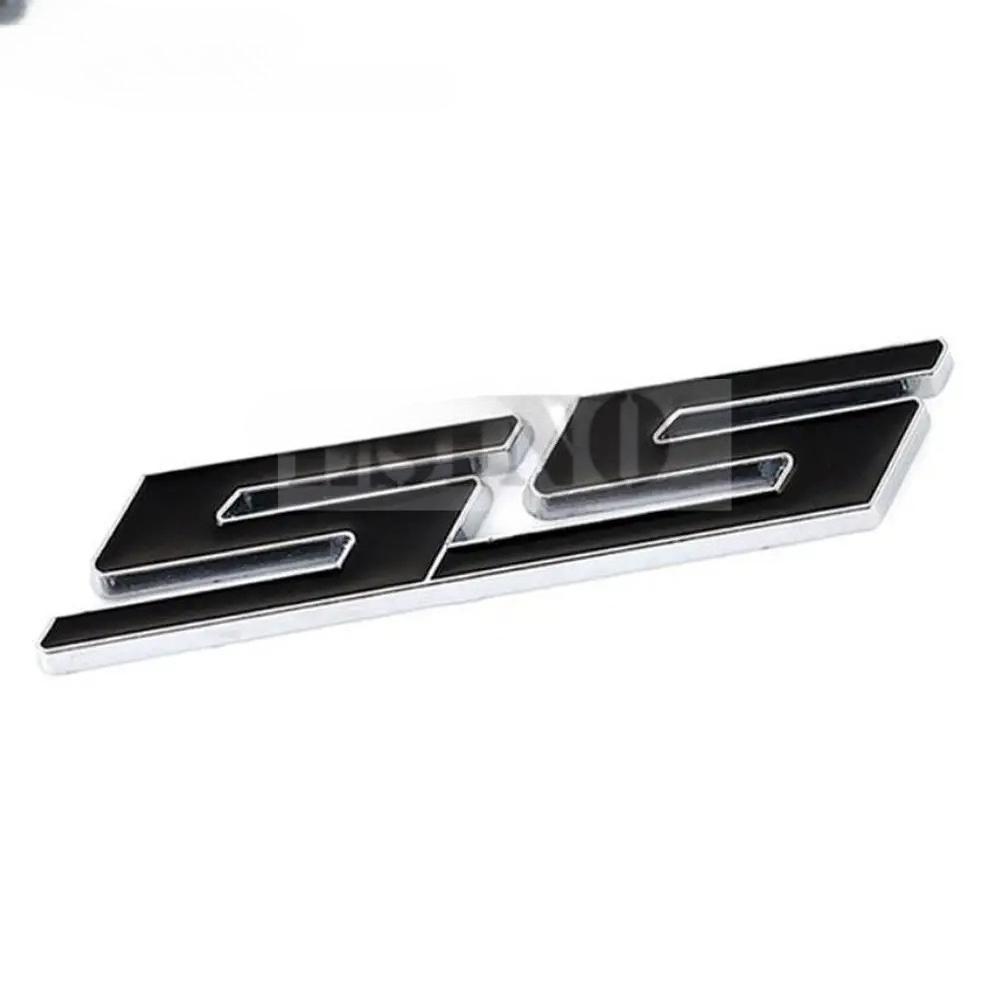 1Pc New SS Car Styling 3D Metal Chrome Zinc Alloy Emblem Car Body SS Front Grill Badge Sticker Decal for Camaro SS