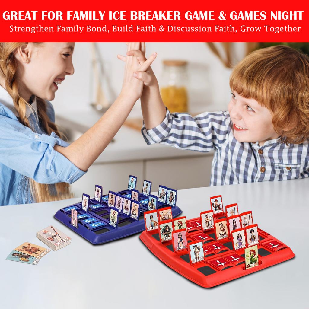 Who Bible Edition Board Game – Bible Character Family Party Interactive Card Game