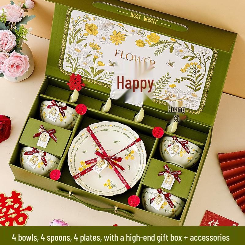 Luxury Ceramic Tableware Gift Set - Elegant, Durable, Perfect for Housewarming, Ceremonies, or Dining Table.