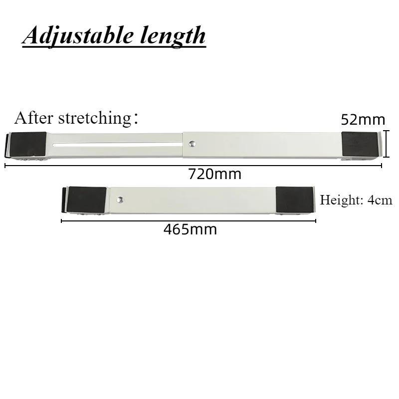 2 pc Washing Machine Stand Mobile Base Adjustable Roller Furniture Dolly Refrigerator Moving Cart Furniture Base Bracket Movers