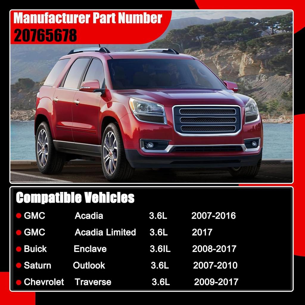 20765678 Engine Heater Hose for 2009-2017 Chevrolet Traverse, 2007-2016 GMC Acadia, 2008-2017 Buick Enclave, 2007-2010 Saturn Outlook HAVC Inlet