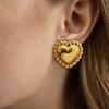 European and American Stainless Steel Love Stud Earrings Niche Wind Earrings Titanium Steel Earrings