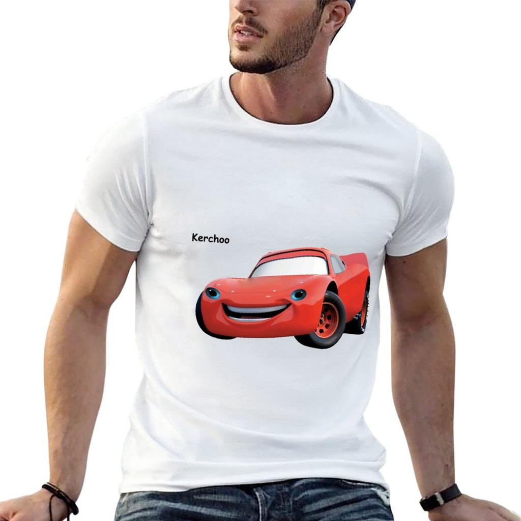 Kerchoo Full Car T-Shirt t shirt man casual t shirt men 100% cotton luxury brand t shirt man pl