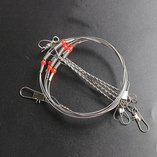 Fishing Rig Non-Deformed Strong Pull Sea Fishing Stainless Steel Fishing Tackle Accessories Wire Trace Leader Rig for Outdoor