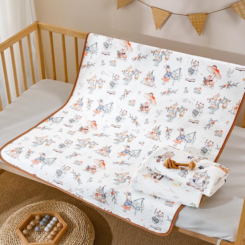 A-class Soft Cotton Leak-Proof Baby Diaper Pad - Machine Washable and Skin-Friendly Crib Mattress.