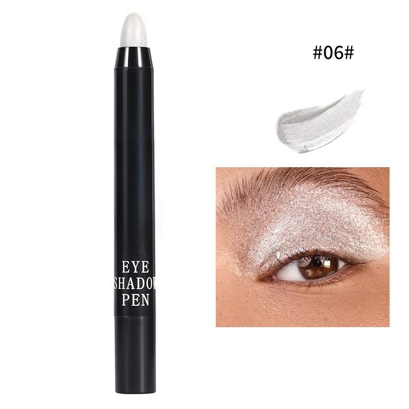 Lidschattenstift Hochglänzend Perlmutt Aufhellend Explosiver Fauler Seidenraupen-Stift Funkelnder Lidschatten-Stift Make-up