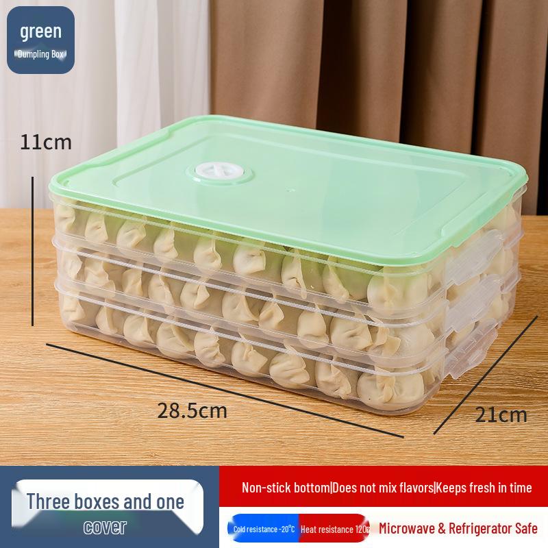 

Многослойный пластиковый контейнер для хранения пельменей пищевого класса для кухни и морозильной камеры