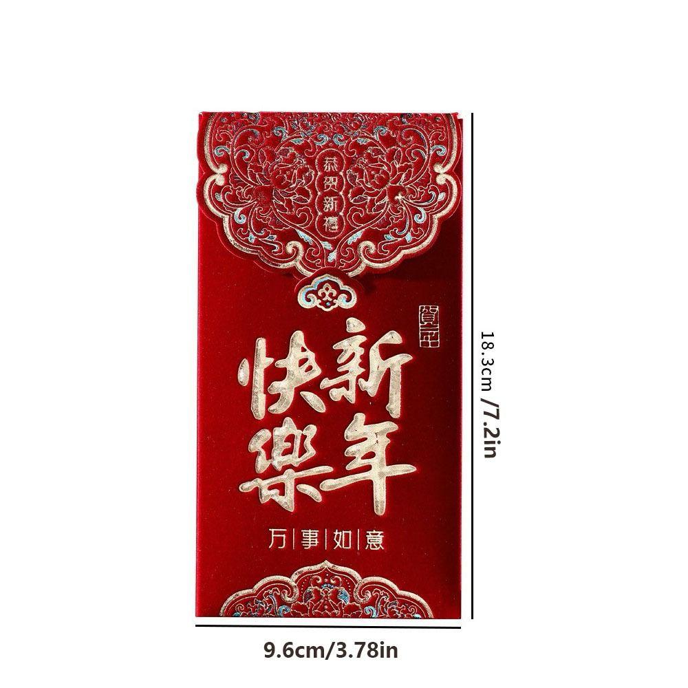 3pcs Multiple Patterns Wedding  Red Envelope Best Wishes 2025 Money Pocket Mini HongBao  Party Gifts